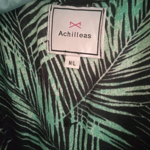 Achilleas Accessories long airy wrap dress like new, black green