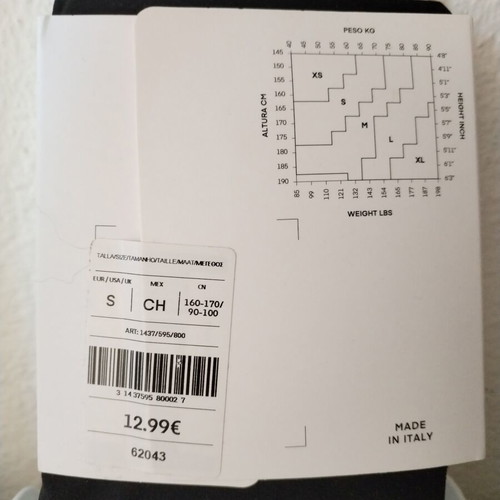 Oysho opaque 80 den tights new, size small, black