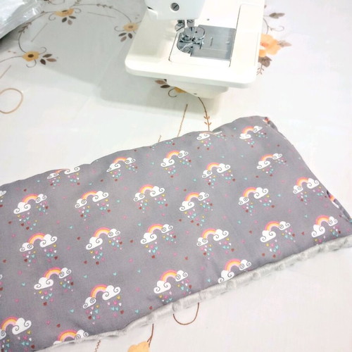 Stroller bar cushion new, cotton with rainbow design
