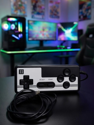 Retro USB Gamepad NES Style σαν καινούργιο, κλασικό χειριστήριο για Emulators