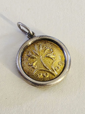Ilias Lalaounis 18K Gold and 925 Silver Pendant 2009, like new