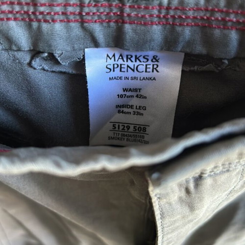 M&S Marcs and Spencer grey safari pants used with pockets