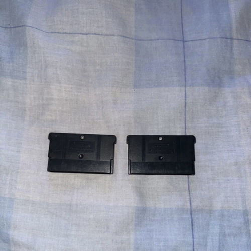 Game Boy Advance games used (Cars, FIFA07)