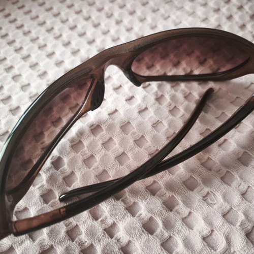 Hiking sunglasses used, brown gradient lenses