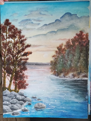 Handmade painting easels, 7 canvas panels 30×40cm