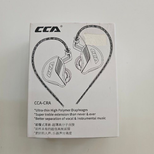 CCA CRA In-Ear Monitor headphones with 2Pin detachable cable, 3.5mm jack, silver