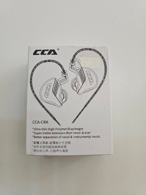 CCA CRA In-Ear Monitor headphones with 2Pin detachable cable, 3.5mm jack, silver