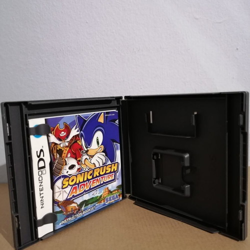Sonic Rush Adventure empty case, cover and manual for Nintendo DS