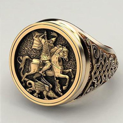 Ring 18K Gold Filled Plated Handmade in Italy