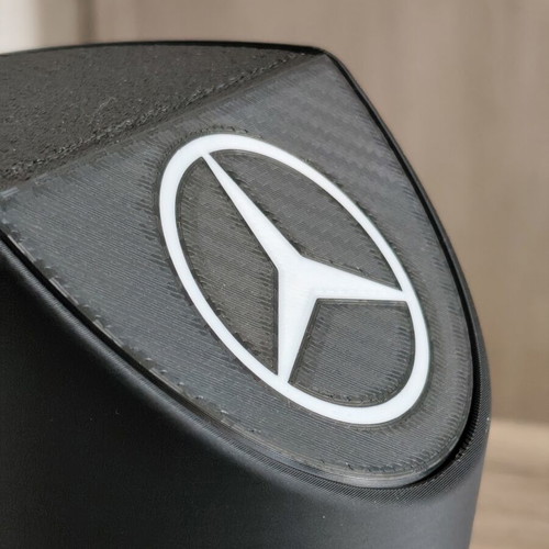 Mercedes 3D Printed Car Cup Holder Trash Bin