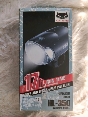 Cateye HL-350 Bicycle Light new with 17h run time