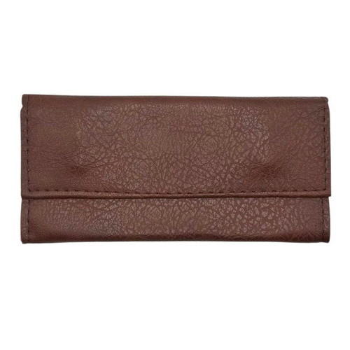 Brown tobacco pouch new 15.5x8 cm synthetic leather