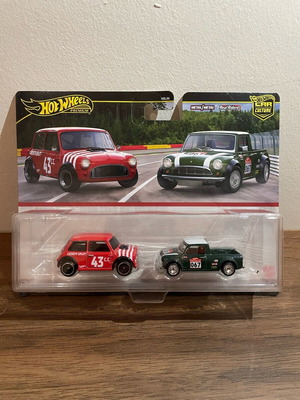 Hot Wheels Premium 2 pack Morris Mini Austin Mini new