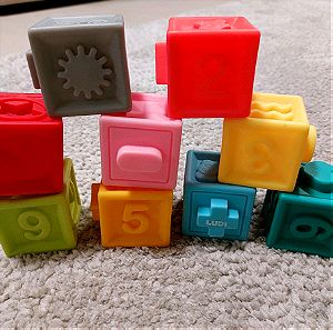 Ludi Nestable Cubes για 10+ Μηνών κύβοι εκμάθησης