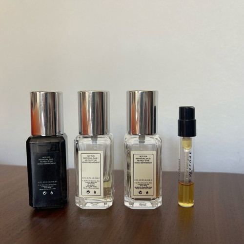 Jo Malone perfume miniatures used, set of 4
