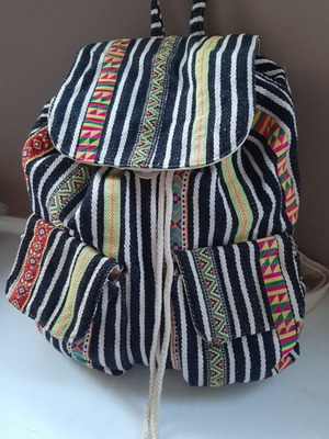 Carpisa boho backpack μεταχειρισμένο με δύο τσεπάκια