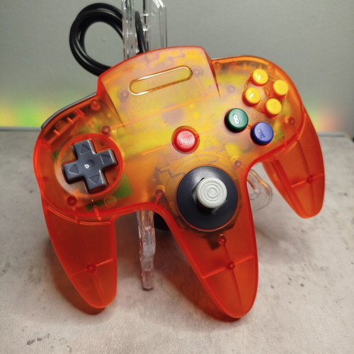 Controller for Nintendo 64 new, transparent orange