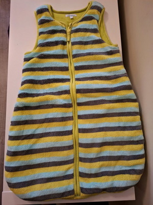 Premaman baby sleeping bag used, fleece and cotton fabric