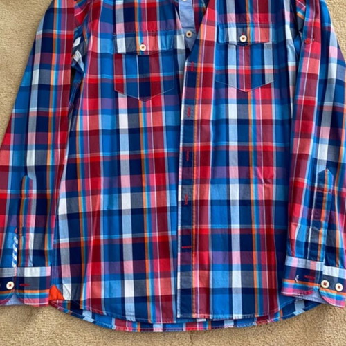 Dur plaid shirt like new, multicolor, size L