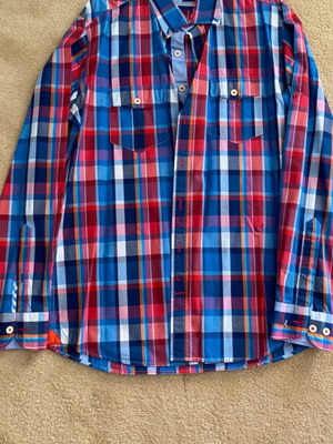 Dur plaid shirt like new, multicolor, size L