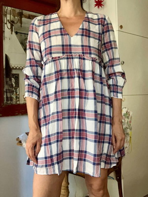 Mini tunic dress Zara cotton size S like new
