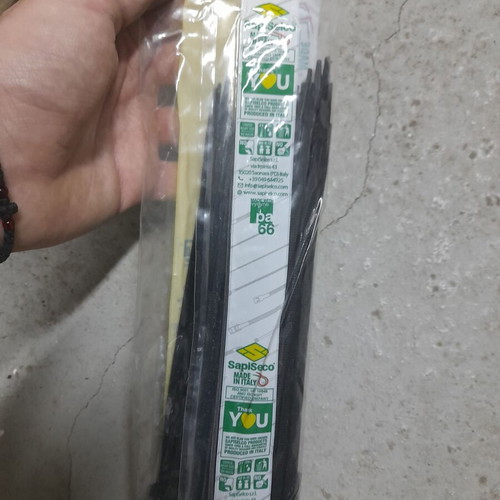 Sapiselco cable ties 200x4.5 black 100 pcs new