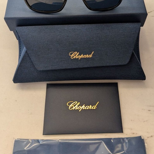 Chopard SCH339 700P Polarized Sunglasses new, black