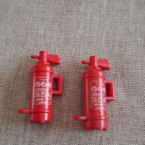 Playmobil fire extinguishers like new set
