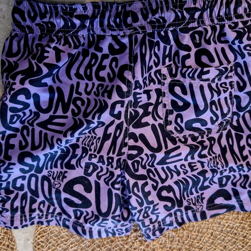 Marks & Spencer children's swim shorts like new, purple, size 6-7 years