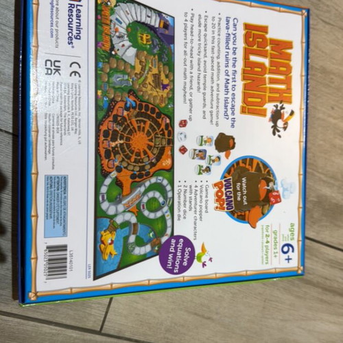 Learning Resources Math Island Educational Board Game like new for 6+