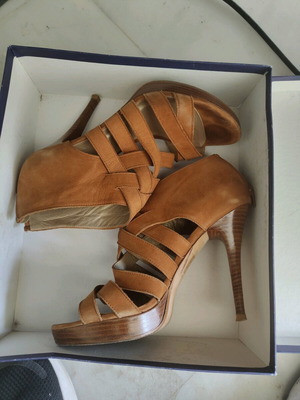 Weizman sandals used, size 40, beige brown