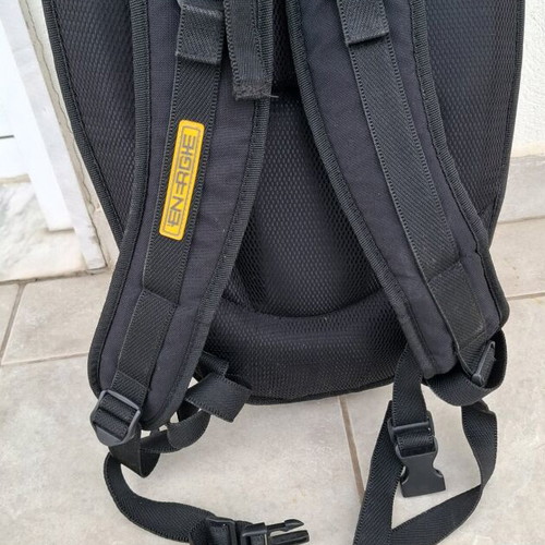 Energie backpack daily use like new, silver mirror design (~15L)