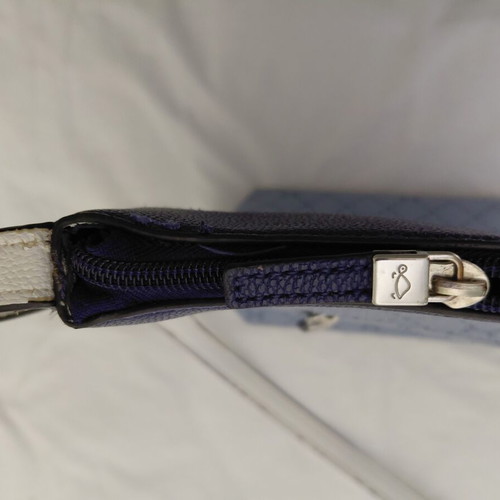 Caprice crossbody bag, blue and white