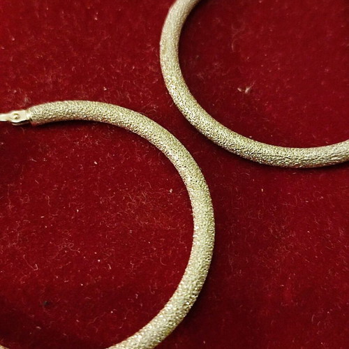 Silver 925 Sangre Hoop Earrings like new