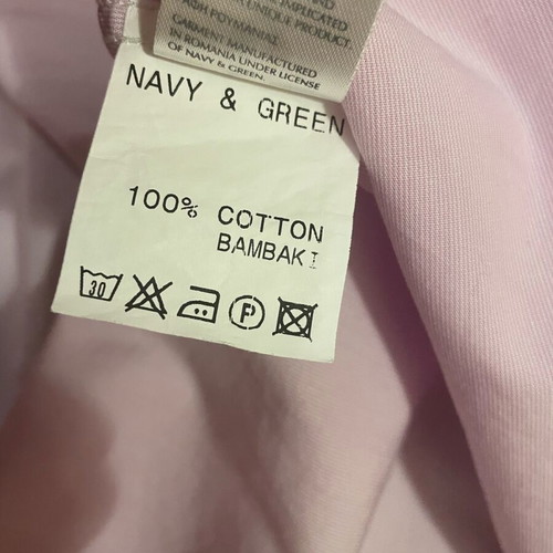 Navy and Green men's shirt Small pink like new, comfort fit