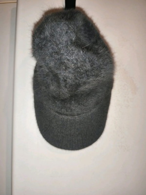 Fur jockey hat gray like new winter