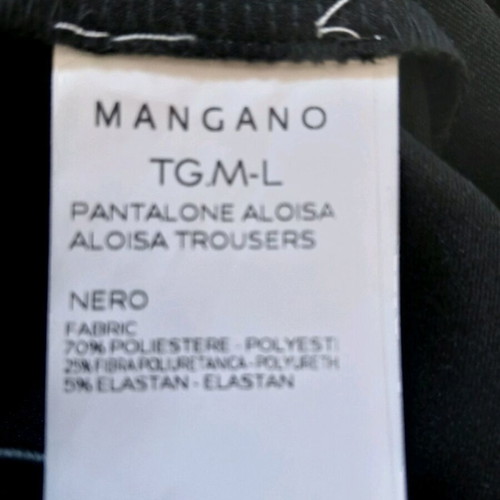 Mangano leather leggings new, elastic fit