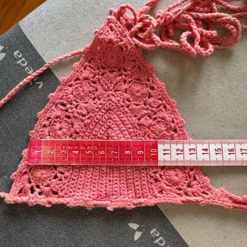 Zara knitted bikini used, pink, size S