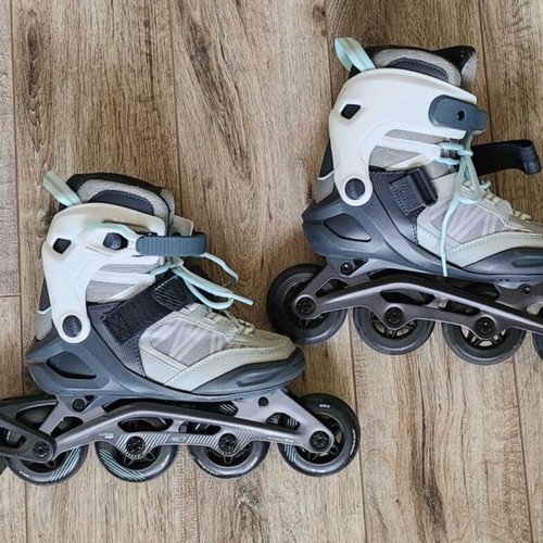 Oxelo FIT500 fitness roller skates, size 37 fitting 36