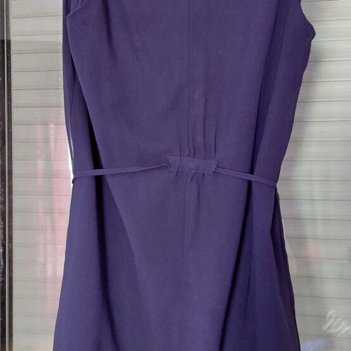 Blue knee-length dress with lining