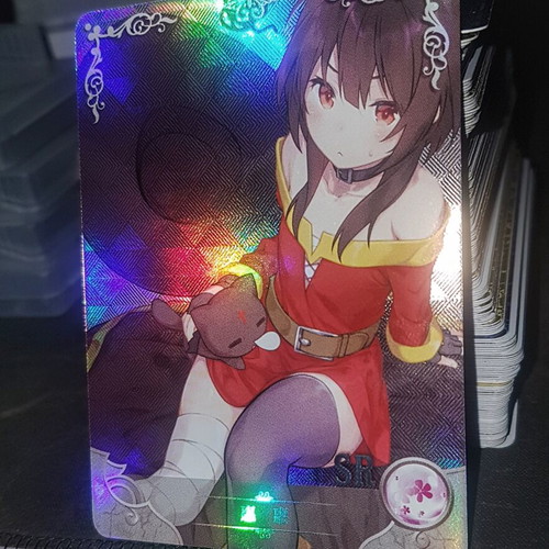 Megumin Konosuba anime waifu holo card