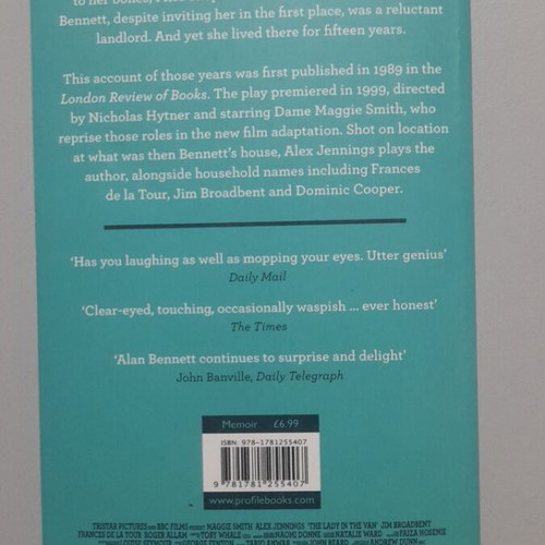 The Lady in the Van book