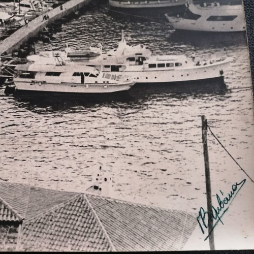 Hydra panoramic photo signed by photographer G. Vamvakas used