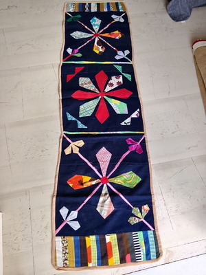 Μάλλινο χειροποίητο χαλί Patchwork Quilt σαν καινούργιο