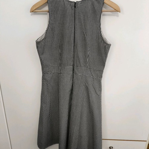 Le Vertige cotton dress black and white petit check like new, size S/M