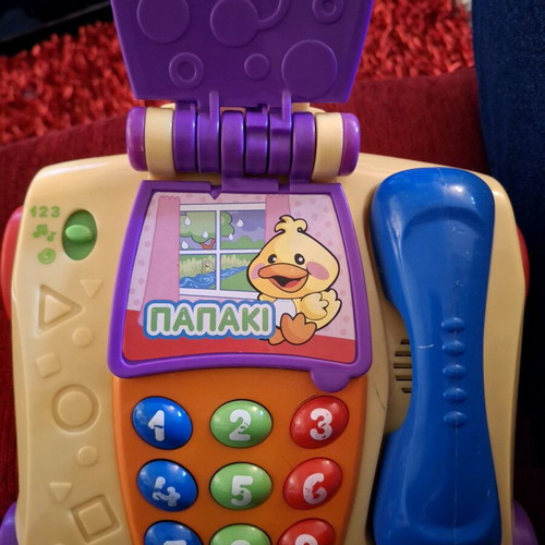 Fisher Price συρόμενο μουσικό τηλέφωνο με ζωάκια μεταχειρισμένο