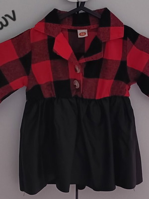 Plaid dress size 6 months like new