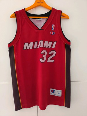 Miami Heat NBA jersey Shaquille Oneal used size Medium