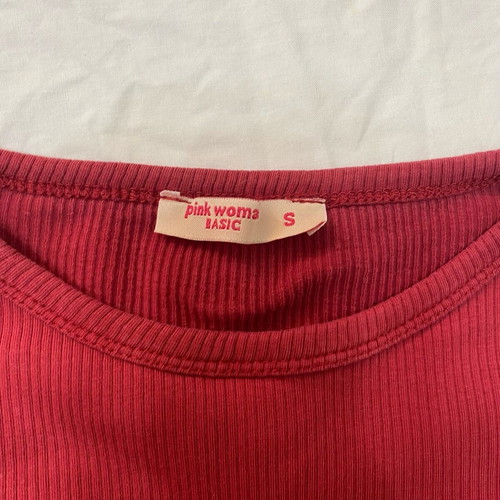 Bordeaux crop top Pink Woman used, size S