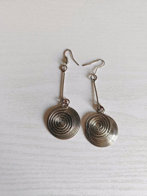 Σκουλαρίκια κρεμαστά ασημί σαν καινούργιο